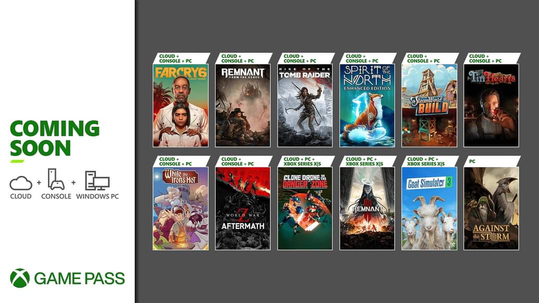 Oficial: Este são os  10 Jogos que Estão Chegando ao Xbox Game Pass (Dezembro 1-14)