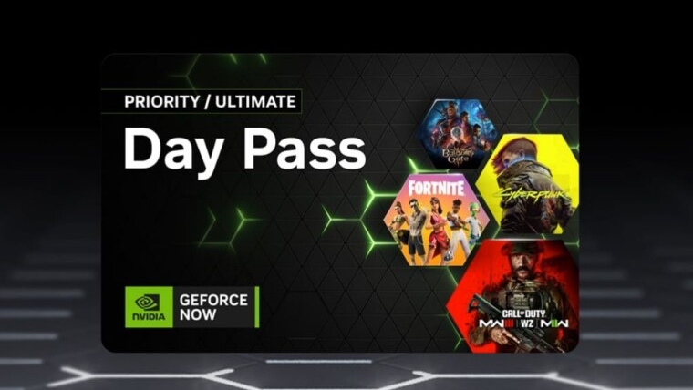 Planos Day Pass do GeforceNow Nvidia (USA) já está disponível.