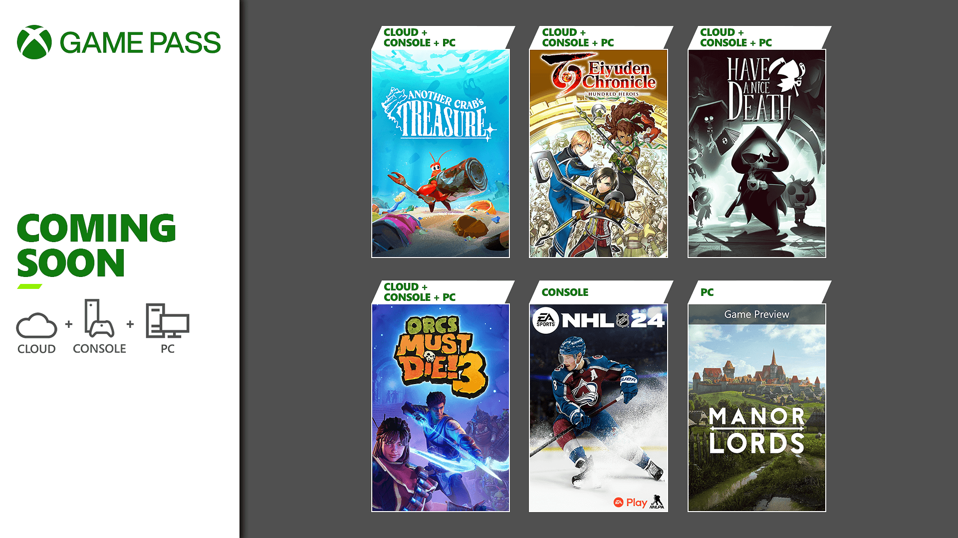 Esses seis jogos chegarão ao Xbox Game Pass (17 a 30 de abril)