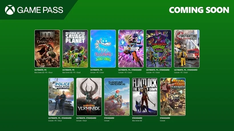 Xbox Game Pass: Microsoft anuncia mais 11 jogos para início de maio de 2025
