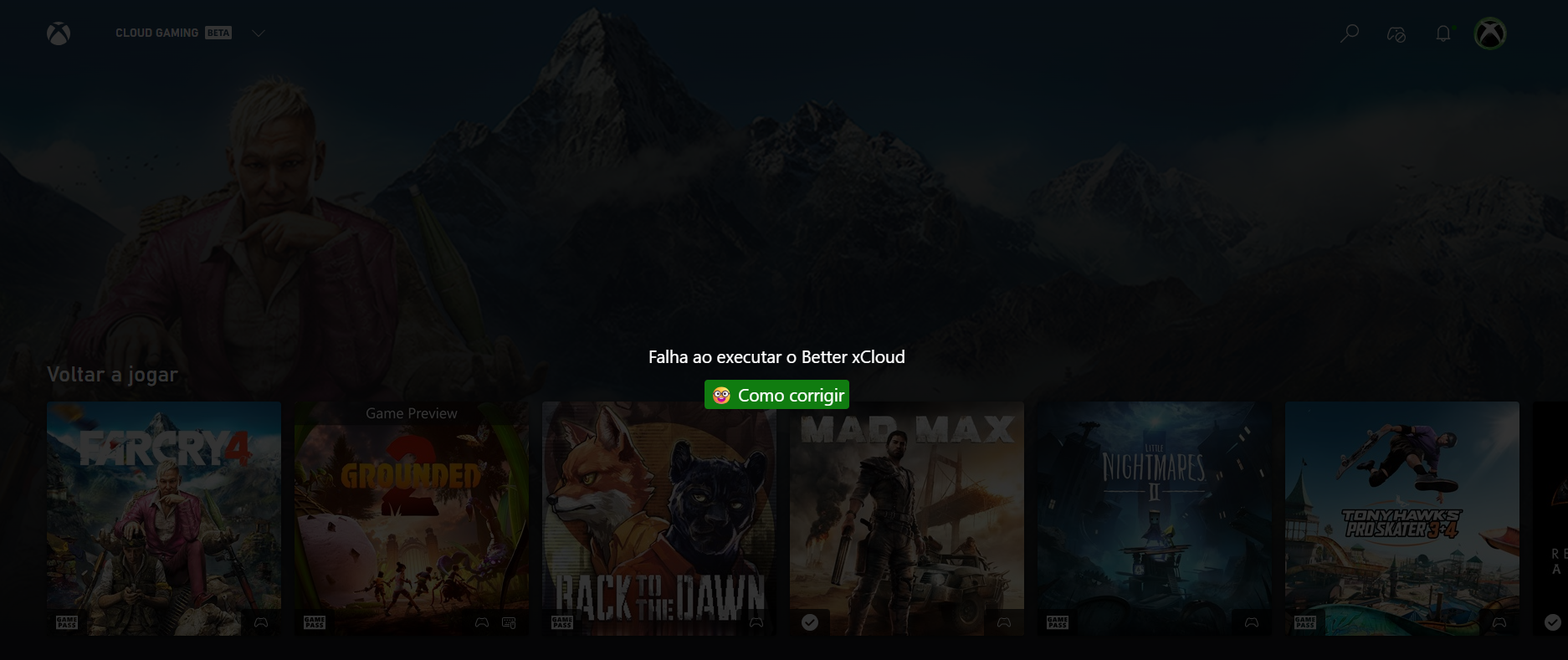 Print da dúvida